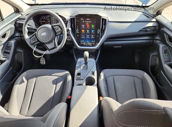 JF2GUHDC6S8222179 2025 SUBARU CROSSTREK Charcoal Dashboard view