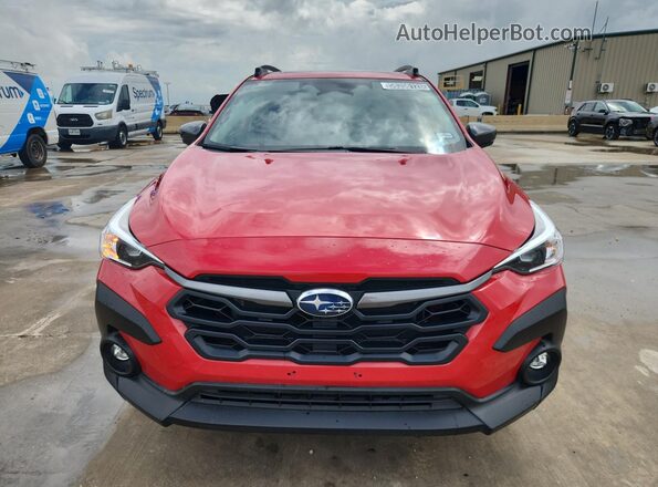 JF2GUHDC6SH246062 2025 SUBARU CROSSTREK Red Vista de la etiqueta del VIN
