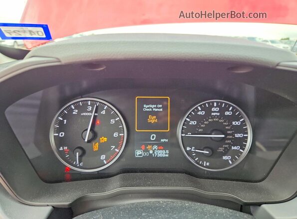 JF2GUHDC6SH246062 2025 SUBARU CROSSTREK Red Vista del cuadro de instrumentos