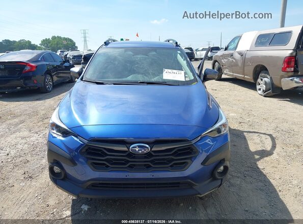 JF2GUHDC8SH210874 2025 SUBARU CROSSTREK Blue Widok zestawu wskaźników