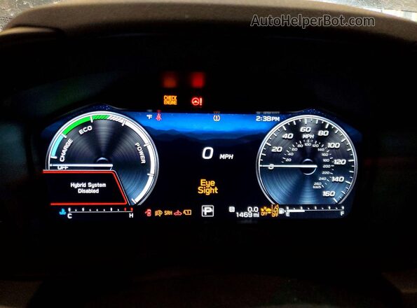 JF2GUSGD7T8233341 2026 SUBARU CROSSTREK Gray ხელსაწყოთა პანელის ხედი