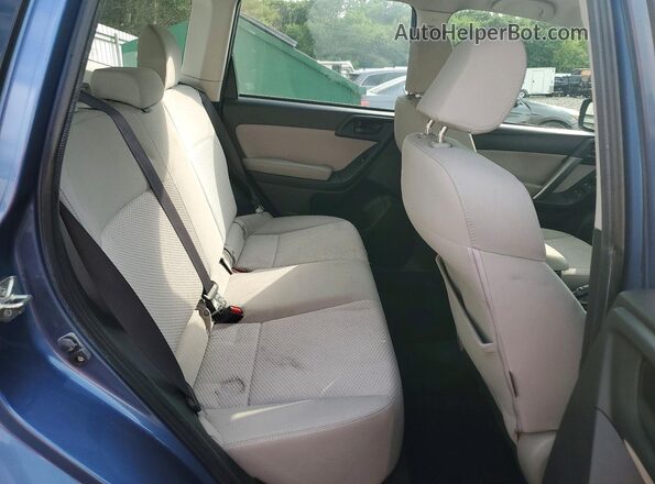 JF2SJAAC1GH510200 2016 SUBARU FORESTER Blue უკანა სალონის ხედი