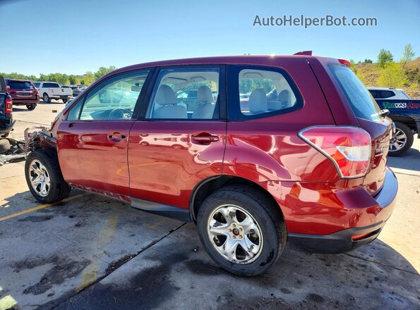 JF2SJAAC1GH553385 2016 SUBARU FORESTER Бордовый Задняя левая четверть