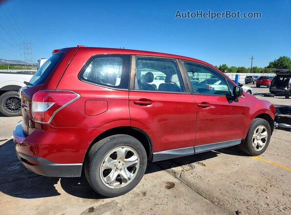 JF2SJAAC1GH553385 2016 SUBARU FORESTER Бордовый Задняя правая четверть