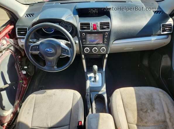 JF2SJAAC1GH553385 2016 SUBARU FORESTER Бордовый Вид панели приборов