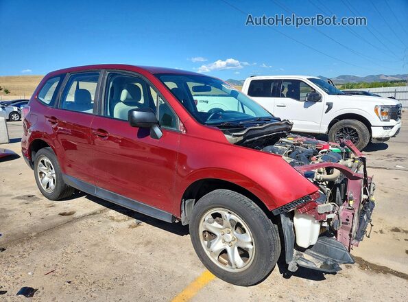 JF2SJAAC1GH553385 2016 SUBARU FORESTER Бордовый Передняя правая четверть