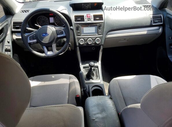 JF2SJAAC1HG491848 2017 SUBARU FORESTER Gray Dashboard view