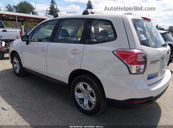 JF2SJAAC1JG424706 2018 SUBARU FORESTER White Задня ліва чверть