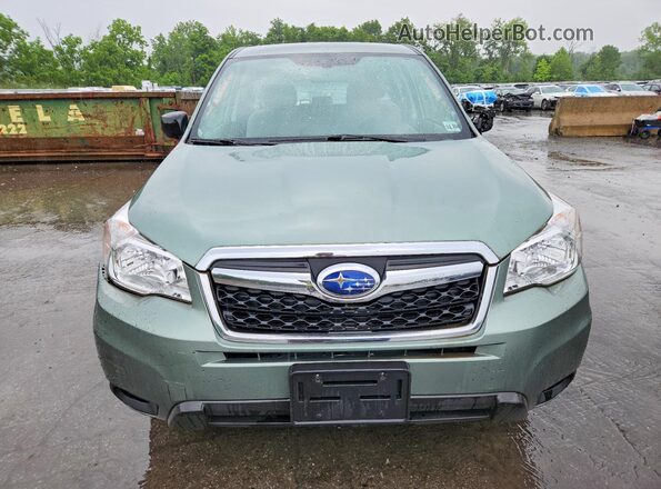 JF2SJAAC7GH473234 2016 SUBARU FORESTER Green Front view