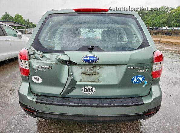 JF2SJAAC7GH473234 2016 SUBARU FORESTER Green Rear view
