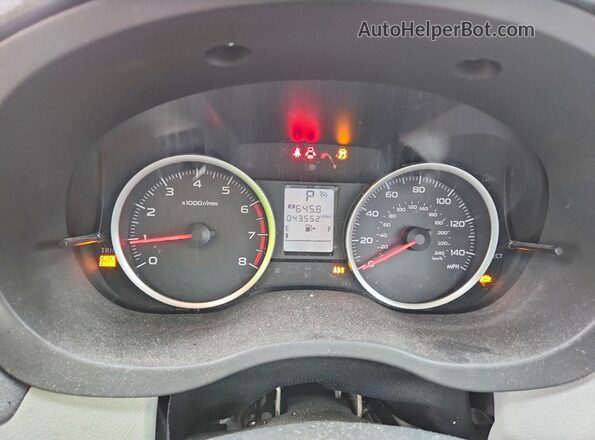 JF2SJAAC7GH473234 2016 SUBARU FORESTER Green Instrument cluster view