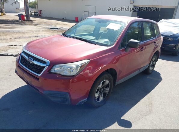 JF2SJAAC7JH557237 2018 SUBARU FORESTER Red Передня ліва чверть