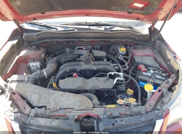 JF2SJAAC7JH557237 2018 SUBARU FORESTER Red Вид ззаду