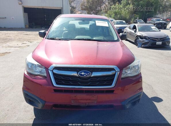JF2SJAAC7JH557237 2018 SUBARU FORESTER Red Вид щитка приладів