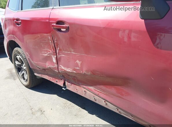 JF2SJAAC7JH557237 2018 SUBARU FORESTER Red Вид спереду