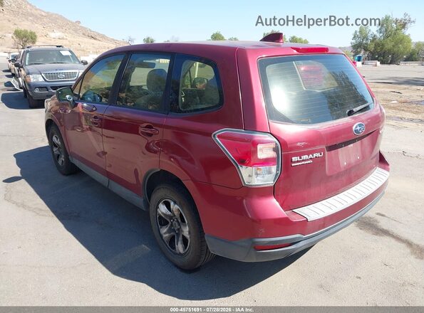 JF2SJAAC7JH557237 2018 SUBARU FORESTER Red Задня ліва чверть