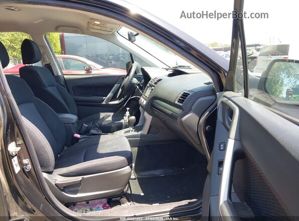JF2SJAAC9HH517851 2017 SUBARU FORESTER Black Vista interior delantera
