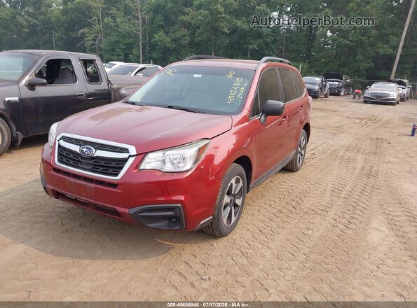 JF2SJABC0HH556584 2017 SUBARU FORESTER Red Передня ліва чверть