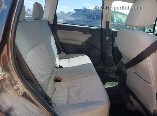 JF2SJABC0JH427847 2018 SUBARU FORESTER Gray უკანა სალონის ხედი