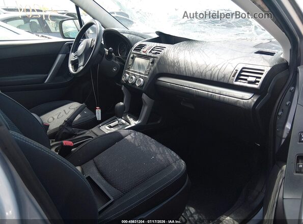 JF2SJABC1GH412105 2016 SUBARU FORESTER Silver Вид салону спереду