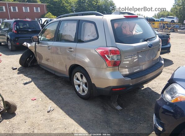 JF2SJABC1GH420110 2016 SUBARU FORESTER Gold Trasero izquierdo
