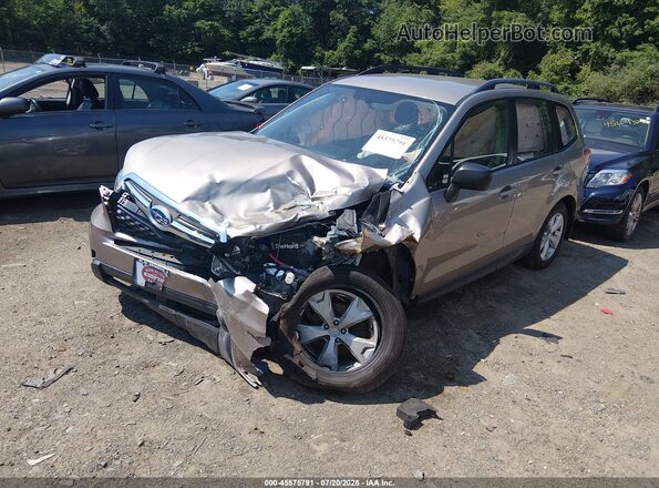 JF2SJABC1GH420110 2016 SUBARU FORESTER Gold Vista tres cuartos delantera izquierda