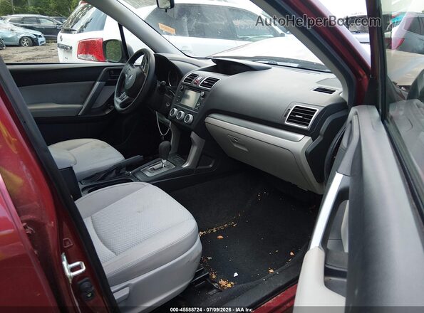 JF2SJABC1GH520949 2016 SUBARU FORESTER Red წინა სალონის ხედი