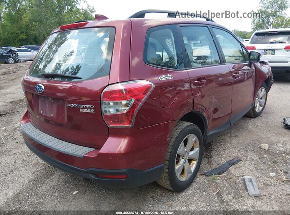 JF2SJABC1GH520949 2016 SUBARU FORESTER Red უკანა მარჯვენა