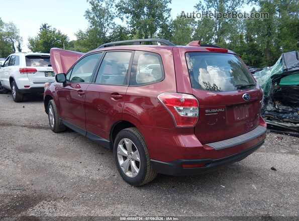 JF2SJABC1GH520949 2016 SUBARU FORESTER Red უკანა მარცხენა