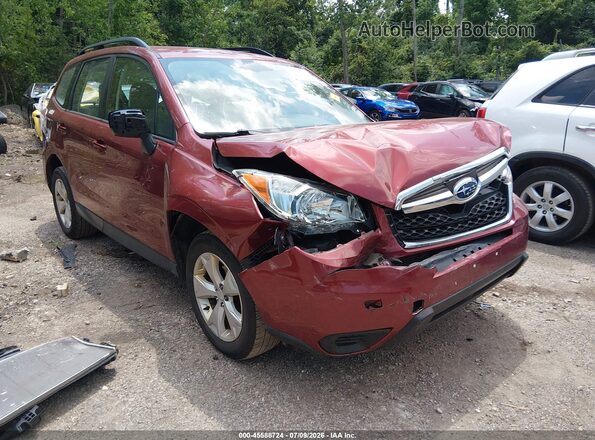 JF2SJABC1GH520949 2016 SUBARU FORESTER Red წინა ხედი