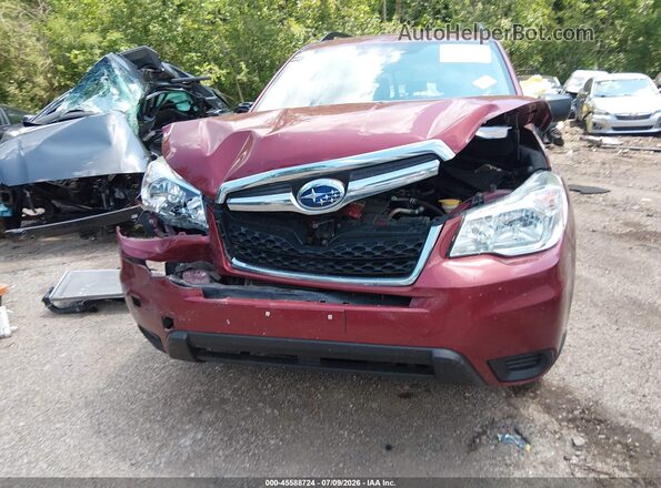 JF2SJABC1GH520949 2016 SUBARU FORESTER Red ხელსაწყოთა პანელის ხედი
