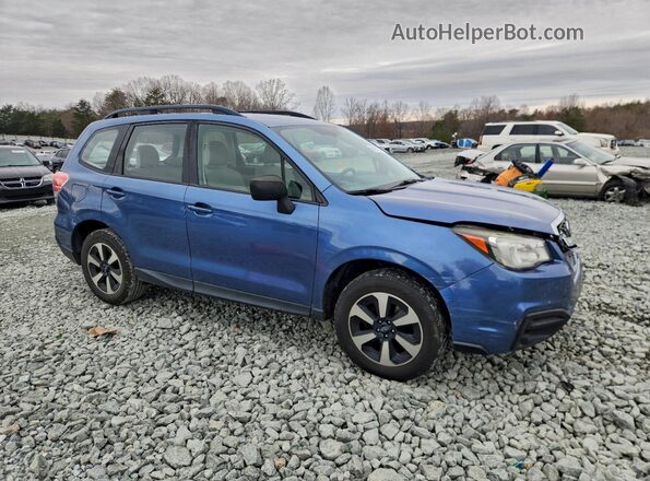 JF2SJABC1JH572539 2018 SUBARU FORESTER Blue Przód prawy