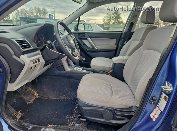 JF2SJABC1JH572539 2018 SUBARU FORESTER Blue Widok wnętrza z przodu