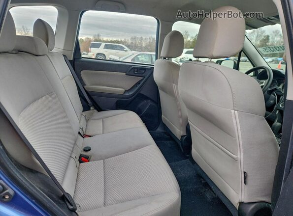 JF2SJABC1JH572539 2018 SUBARU FORESTER Blue Widok wnętrza z tyłu