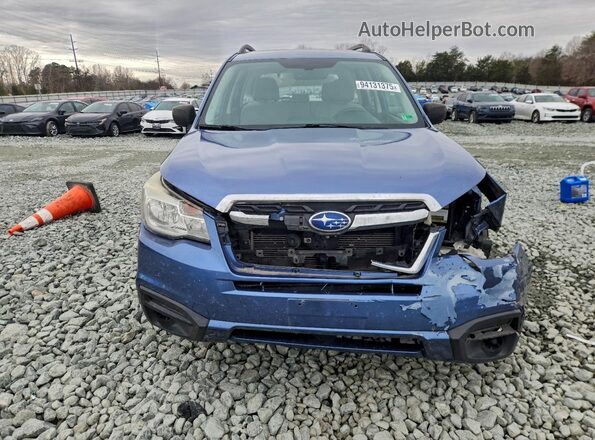 JF2SJABC1JH572539 2018 SUBARU FORESTER Blue Widok z przodu