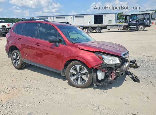 JF2SJABC2JH592573 2018 SUBARU FORESTER Red წინა მარჯვენა