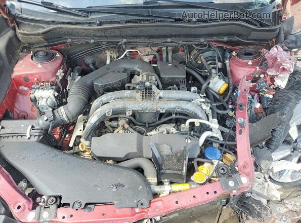 JF2SJABC2JH592573 2018 SUBARU FORESTER Red ძრავის განყოფილების ხედი