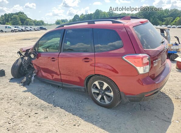 JF2SJABC2JH592573 2018 SUBARU FORESTER Red უკანა მარცხენა