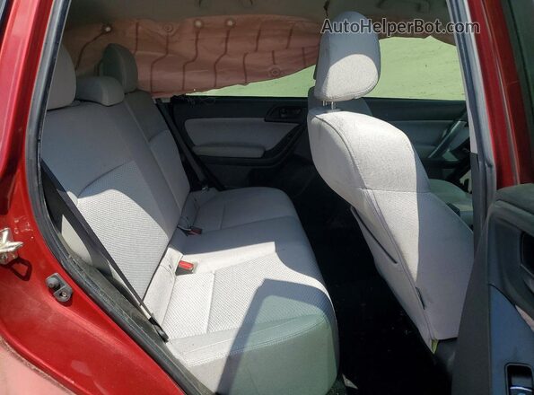 JF2SJABC2JH592573 2018 SUBARU FORESTER Red უკანა სალონის ხედი