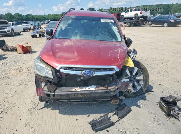 JF2SJABC2JH592573 2018 SUBARU FORESTER Red წინა ხედი