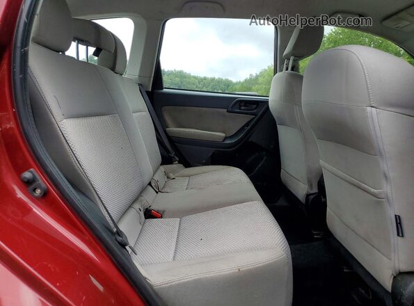 JF2SJABC3HH534255 2017 SUBARU FORESTER Red Vista interior trasera