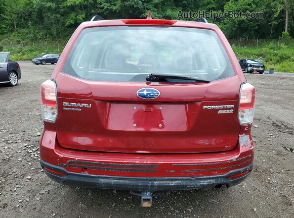 JF2SJABC3HH534255 2017 SUBARU FORESTER Red Vista trasera
