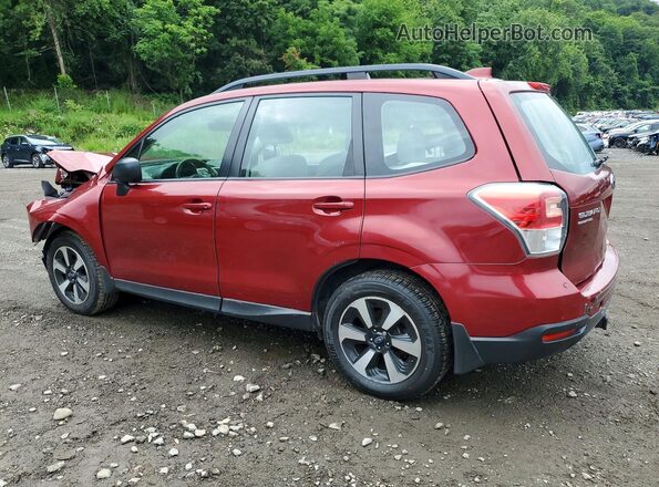 JF2SJABC3HH534255 2017 SUBARU FORESTER Red Trasero izquierdo