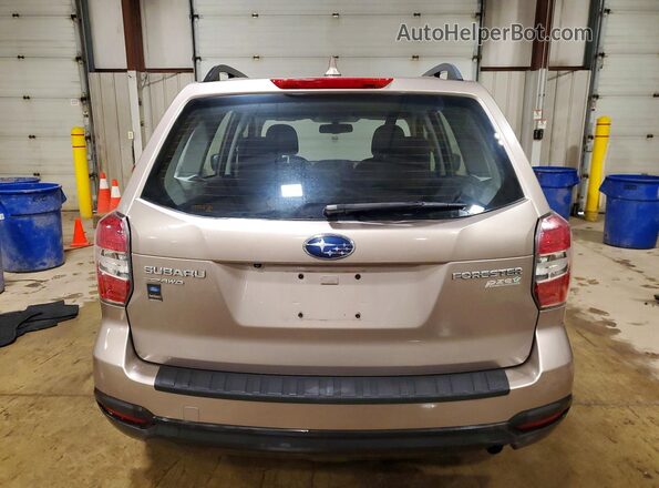 JF2SJABC4GH410641 2016 SUBARU FORESTER Beige უკანა ხედი