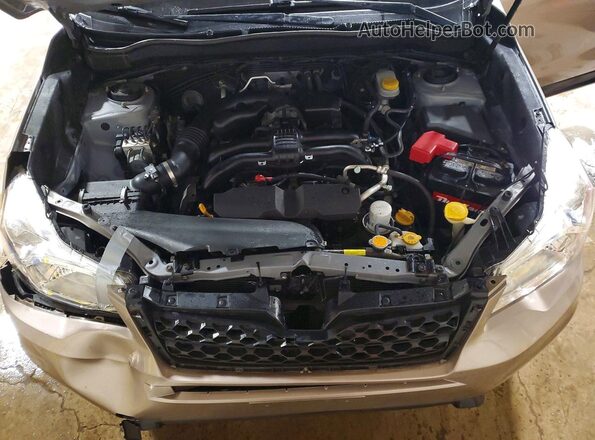 JF2SJABC4GH410641 2016 SUBARU FORESTER Beige ძრავის განყოფილების ხედი