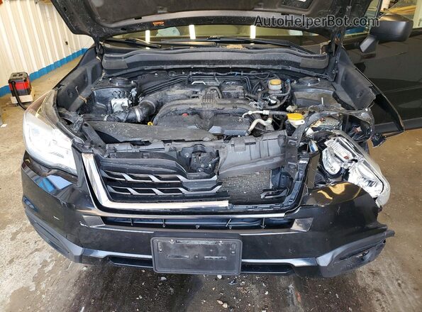 JF2SJABC4JH531547 2018 SUBARU FORESTER Black Շարժիչի բաժամունքի տեսք