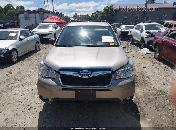JF2SJABC5GH451828 2016 SUBARU FORESTER Tan Widok zestawu wskaźników