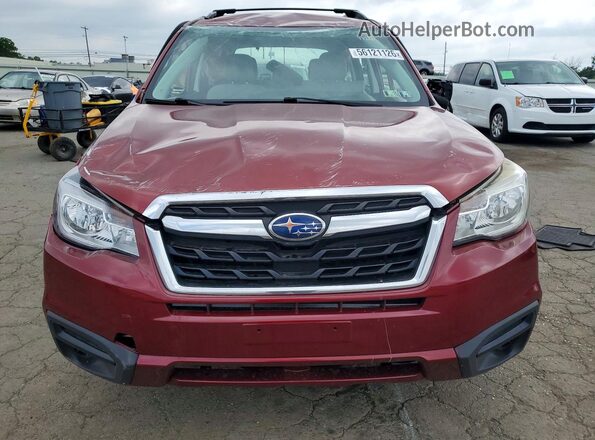JF2SJABC5HH434366 2017 SUBARU FORESTER Burgundy Вид спереду