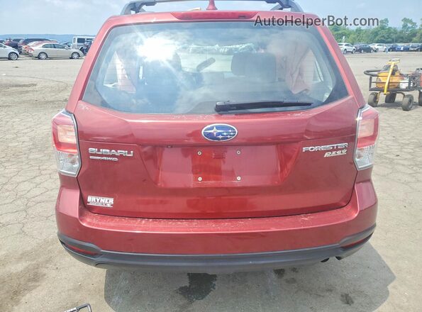 JF2SJABC5HH434366 2017 SUBARU FORESTER Burgundy Вид ззаду