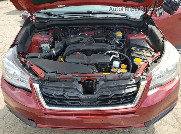 JF2SJABC5HH434366 2017 SUBARU FORESTER Burgundy Вид задньої частини салону